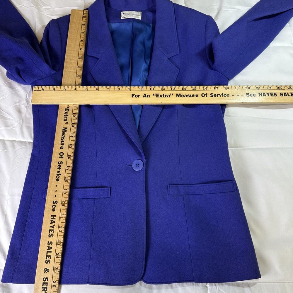 Vintage Pendleton 100% Virgin Wool Blazer with Two Plaid Skirts Suit Size 6 - Picture 5 of 12